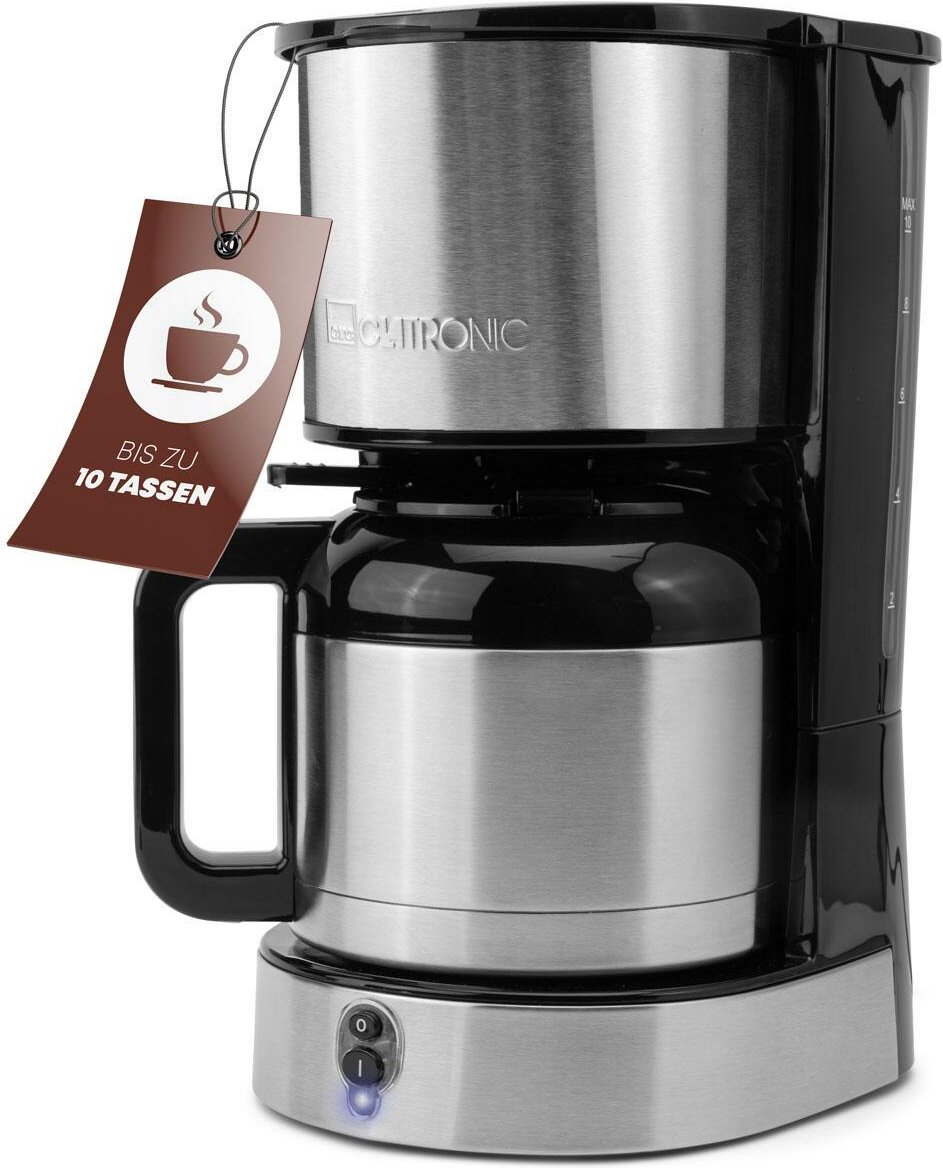 CLATRONIC KA 3805 Kaffeemaschine silber/schwarz