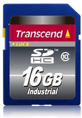Transcend Industrial SDHC Flash-Speicherkarte 16 GB