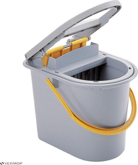VERMOP Salmon Putzeimer 15,0 l grau, gelb