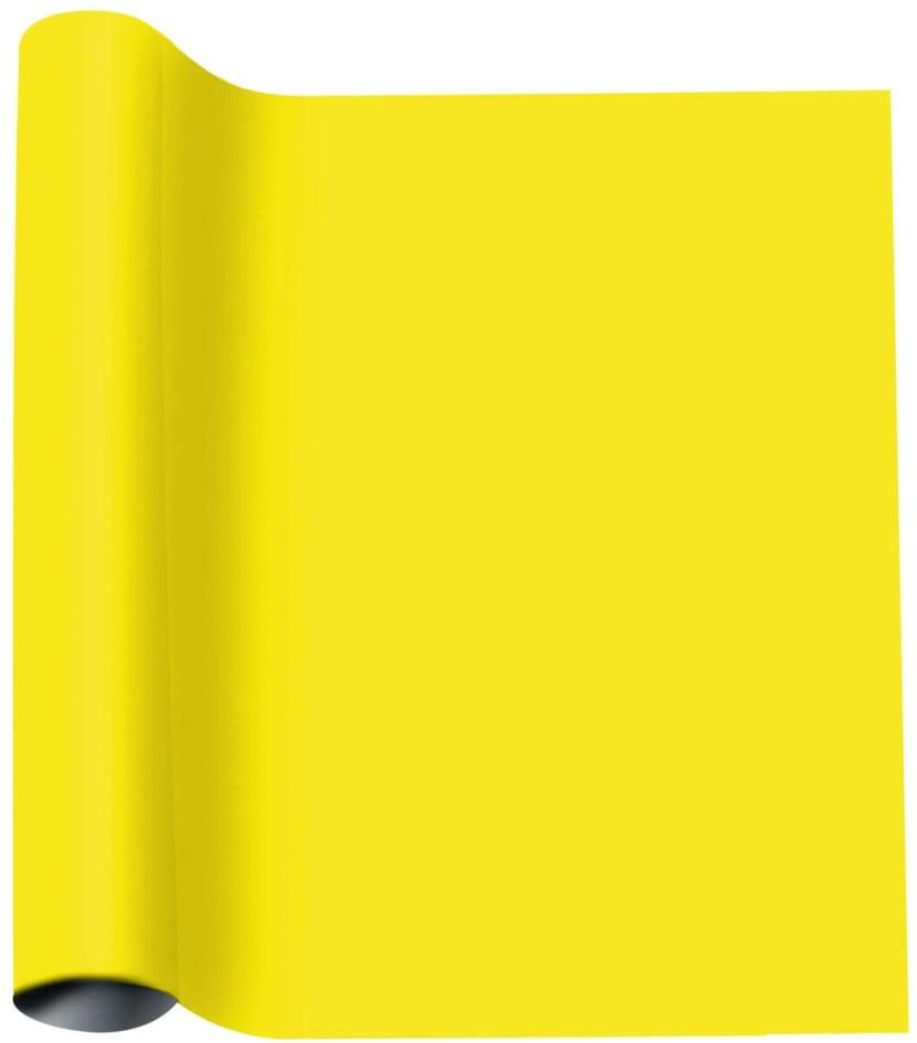 Thumbnail - plottiX Aufbügelfolie 32 cm x 50 cm zitronengelb