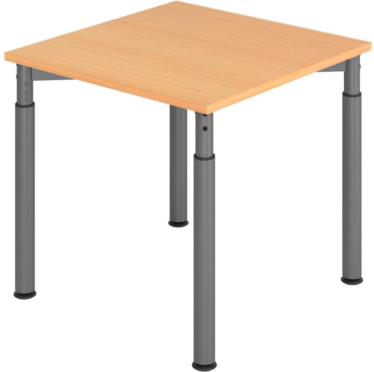 HAMMERBACHER höhenverstellbarer Schreibtisch VYS08/6/G buche