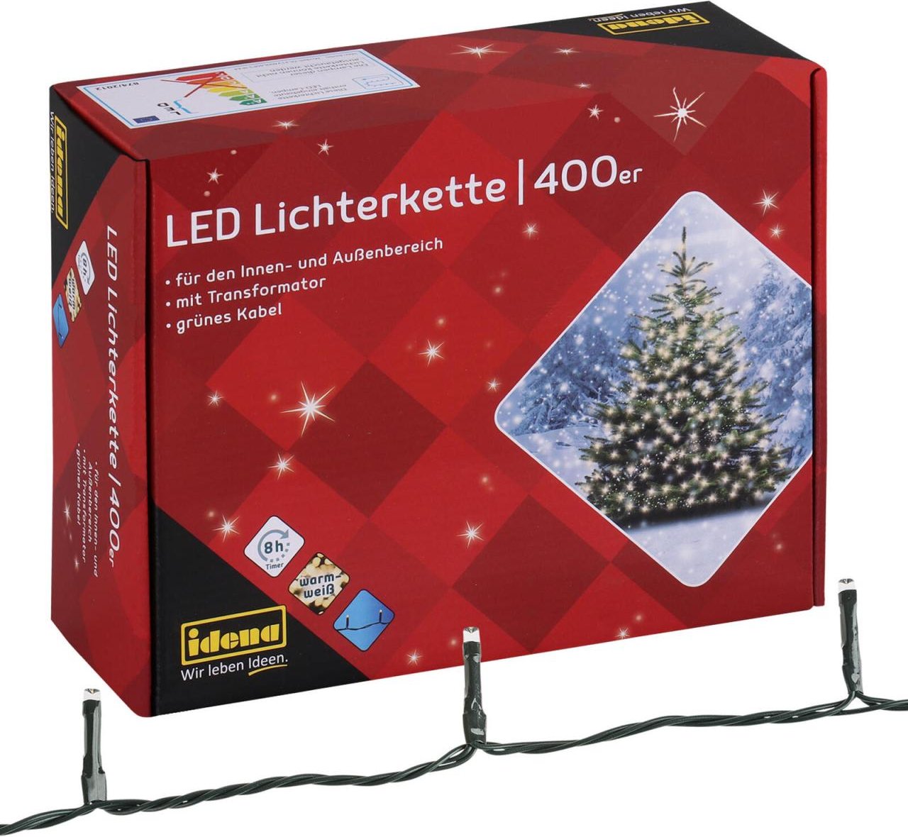 Idena Lichterkette 47.9 m schwarz