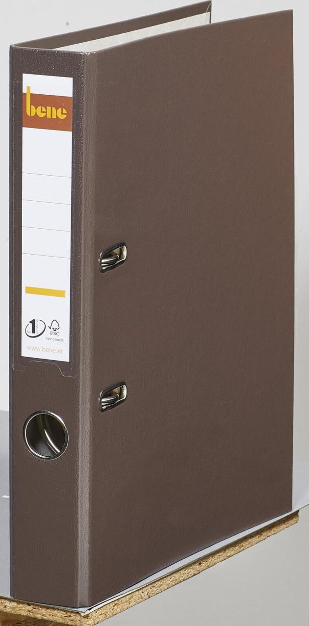 bene Ordner Rückenbreite 5.2 cm DIN A4 Kunststoff braun