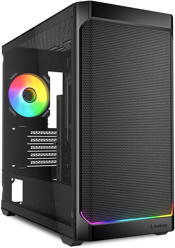 Thumbnail - Sharkoon PC Gehäuse MK4W RGB Strip Black Micro-ATX schwarz