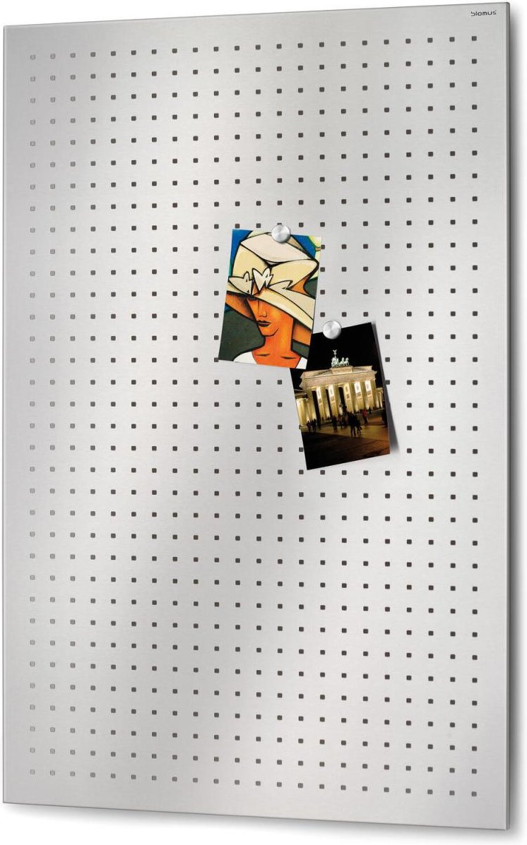 blomus Magnettafel gelocht 60,0 x 90,0 cm silber