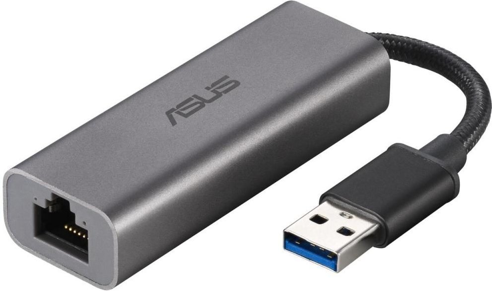 ASUS USB-C2500 2.5G USB-Dongle (2,5 Gbit/s, Plug & Play, USB 3.0, kompaktes Design)