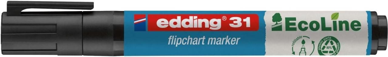 edding 31 Flipchart-Marker 1.5 - 3.0 mm Schwarz