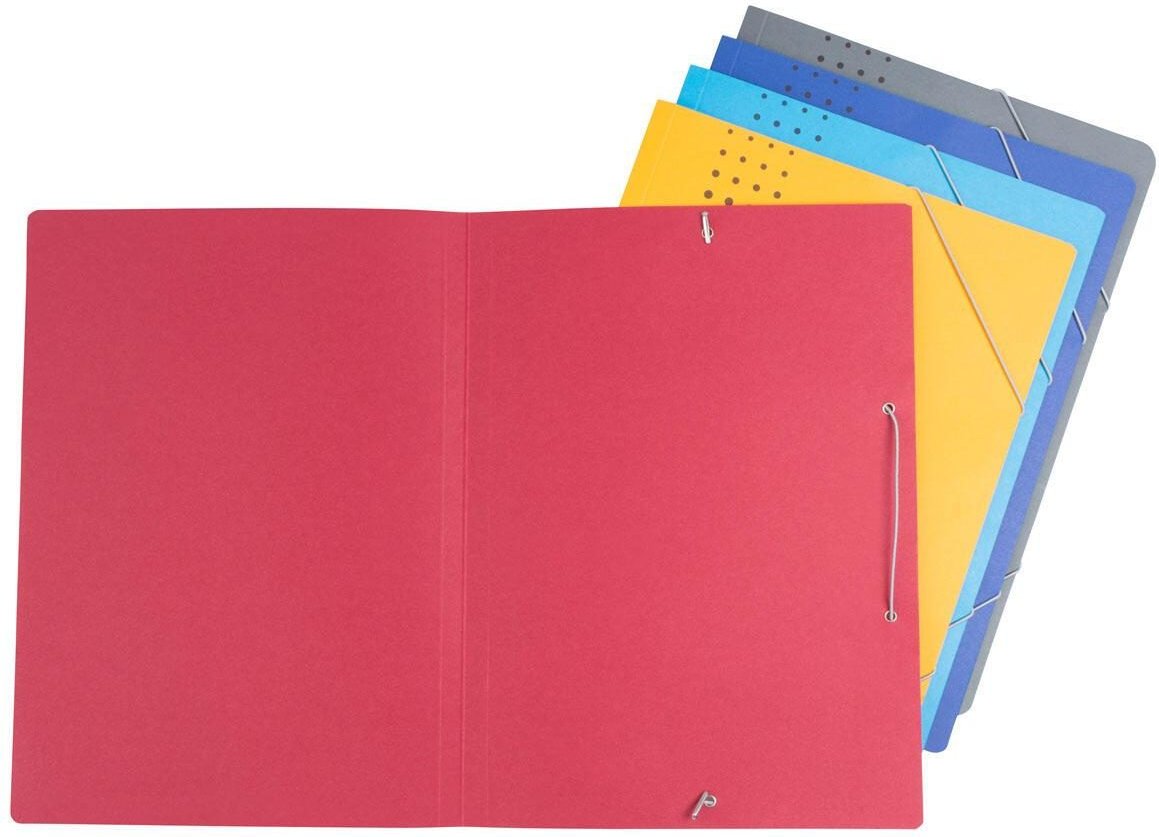 ELBA Eckspanner Chic DIN A4 je 1 x hellblau, gelb, dunkelblau, bordeaux, anthrazit