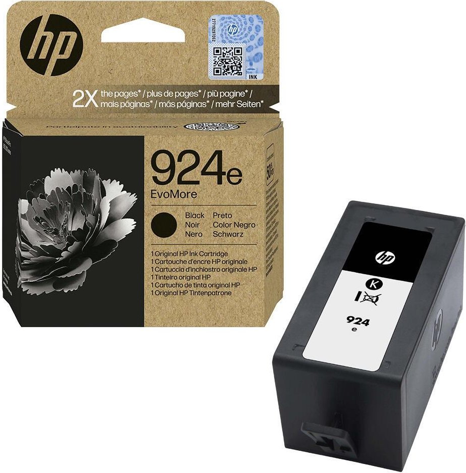 HP Original 924e EvoMore Druckerpatrone (4K0V0NE) schwarz