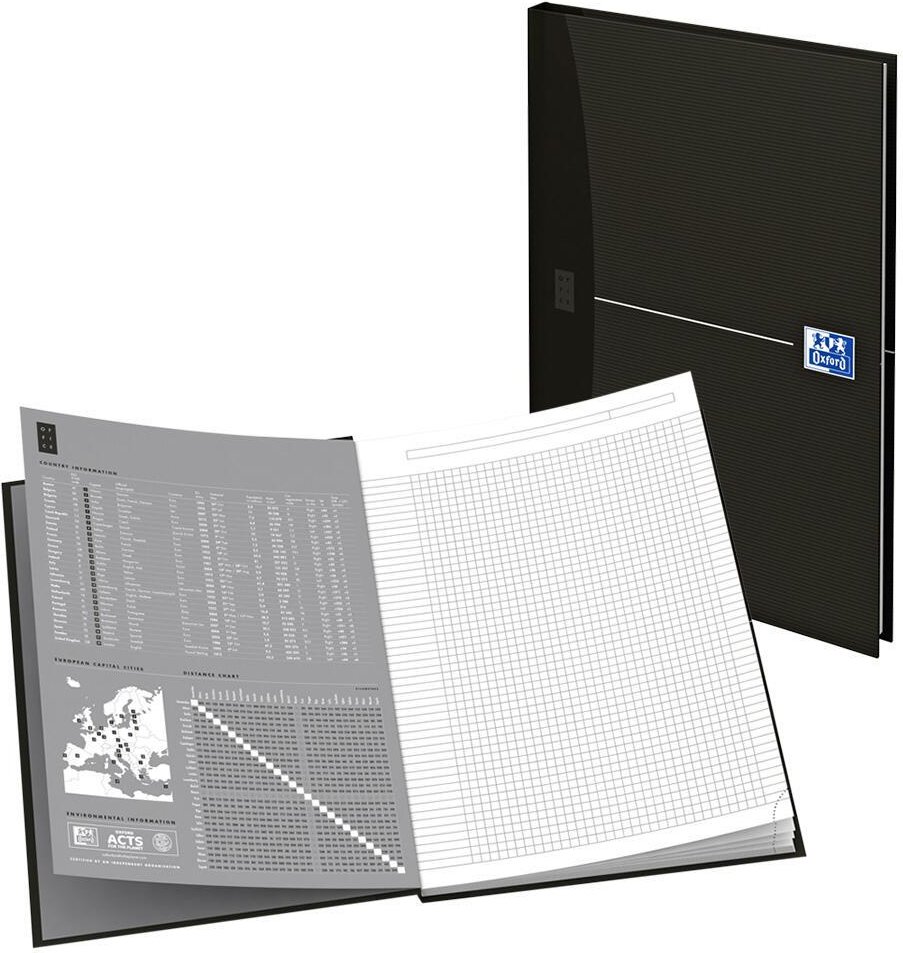 OXFORD Notizbuch DIN A5 kariert, 192 Seiten