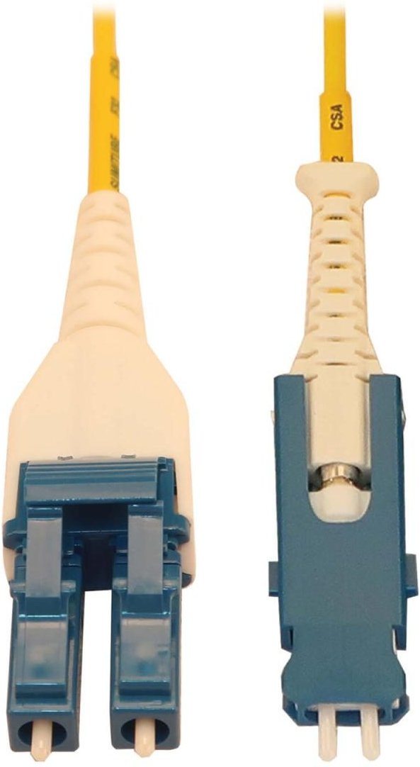 Eaton Tripp Lite Series 40/100/400G Singlemode 9/125 OS2 Fiber Optic Kabel (Duplex SN-UPC zu Duplex LC-UPC Stecker/Steck