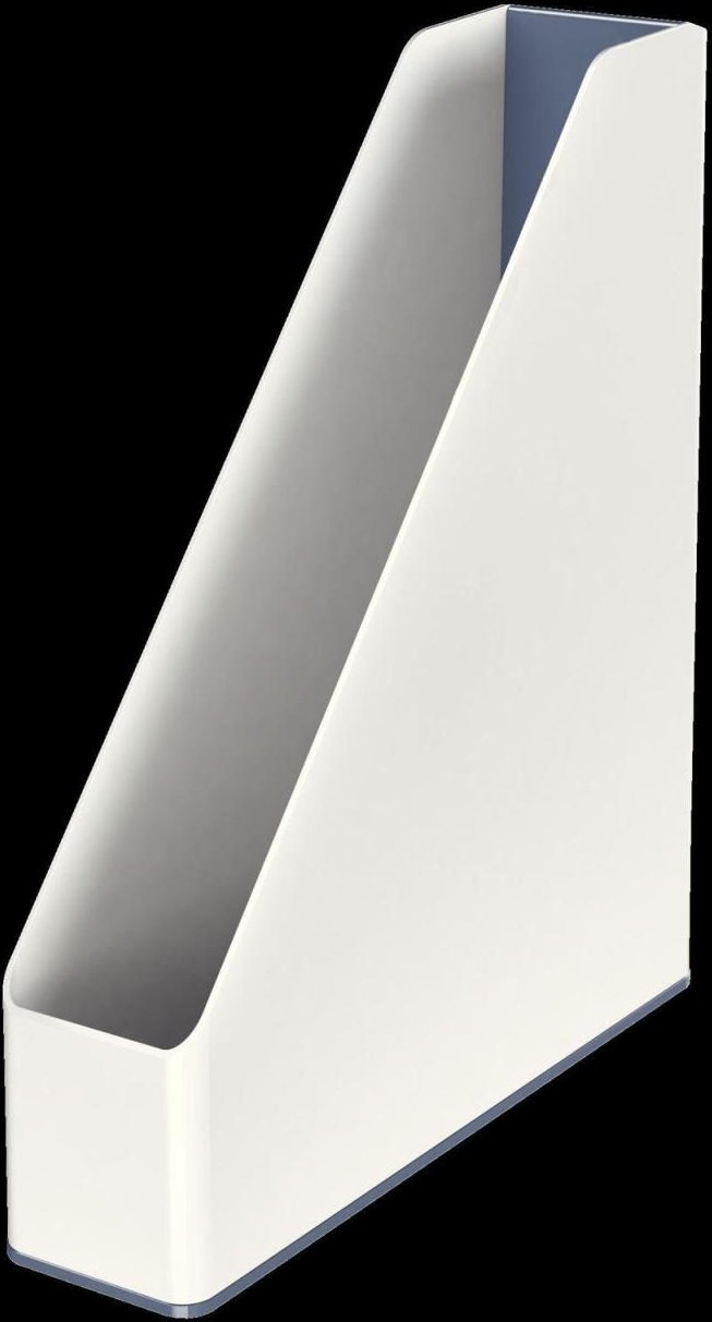 Thumbnail - LEITZ Stehsammler WOW Duo Colour Polystyrol perlweiß/grau , DIN A4