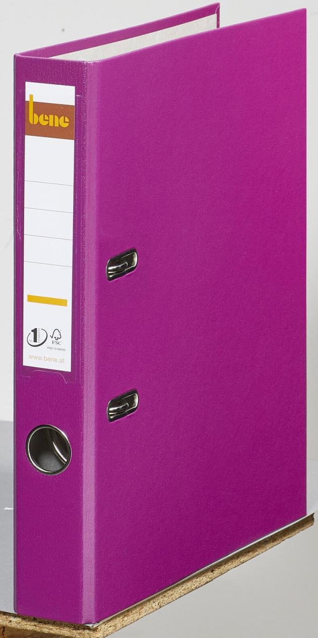 bene Ordner Rückenbreite 5.2 cm DIN A4 Kunststoff brombeer