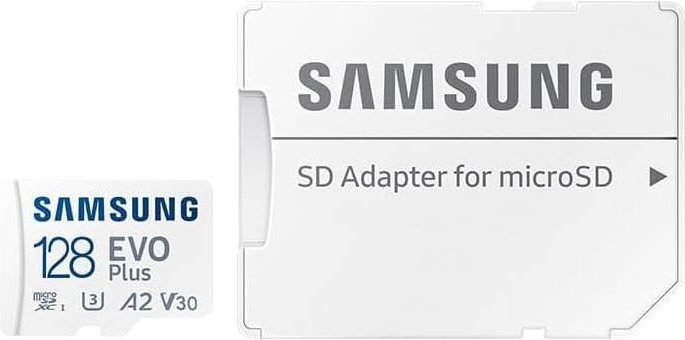 Samsung EVO Plus microSD-Speicherkarte (2024) - 128 GB (inkl. SD Adapter)
