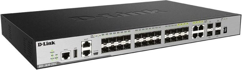 D-Link DGS-3630-28TC 20-Port Gigabit 4-Port Combo Gigabit SFP 4-Port 10GBit/s SFP+ Switch