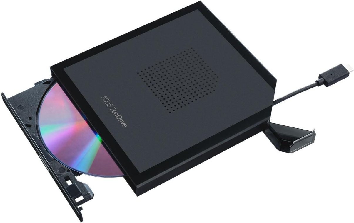 ASUS ZenDrive V1M (SDRW-08V1M-U) externes DVD-Laufwerk und-Brenner (integriertes Kabel-Storage-Design, USB-C-Schnittstel