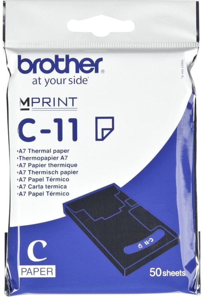 Brother Original Thermopapier A7 (74 x 105 mm) 50 Blatt