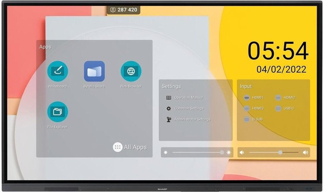 Sharp PN-L862B Precision Touch Display 217,4cm 86 Zoll