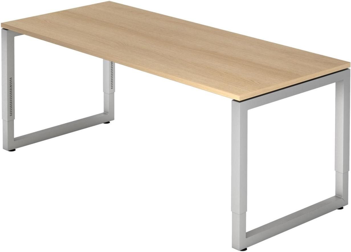 HAMMERBACHER höhenverstellbarer Schreibtisch VRS19/E/S eiche