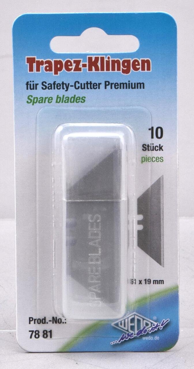 WEDO Cuttermesser-Klingen 19 mm silber