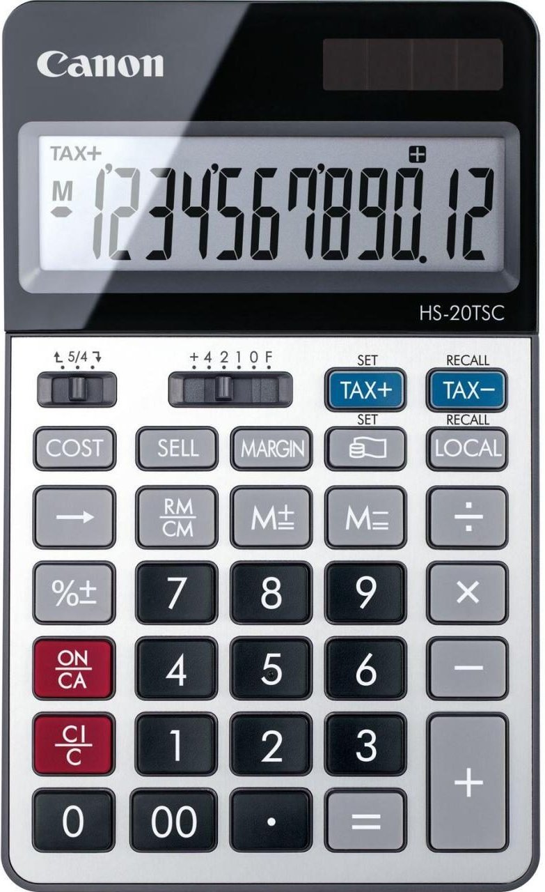 Canon HS-20TSC Basisrechner 12 Stellen Solarpanel & Batterie