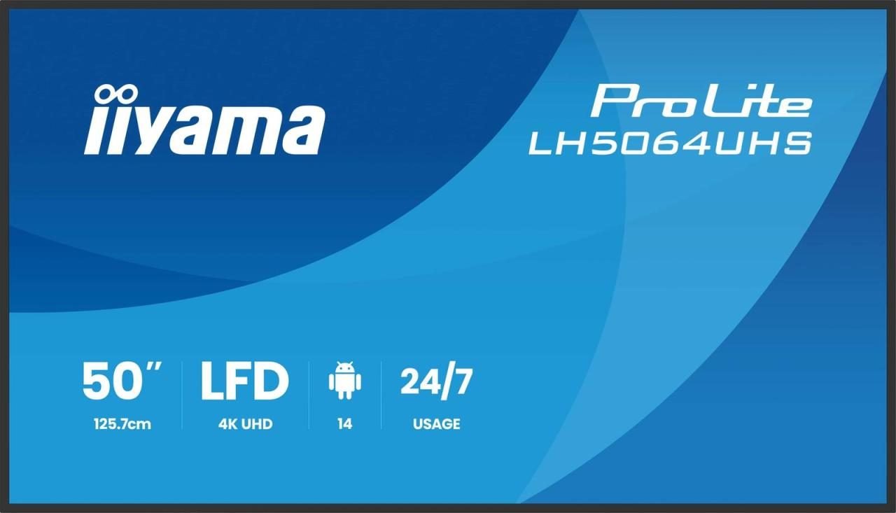 iiyama ProLite LH5064UHS-B1AG Signage Display 127 cm (50")