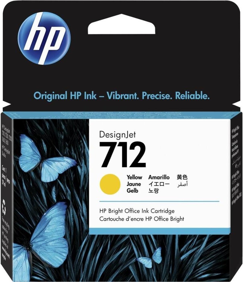 HP Original 712 Druckerpatrone - gelb (3ED69A)