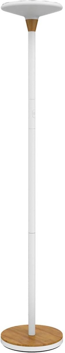 unilux Stehlampe 44.6 W weiß/bambus