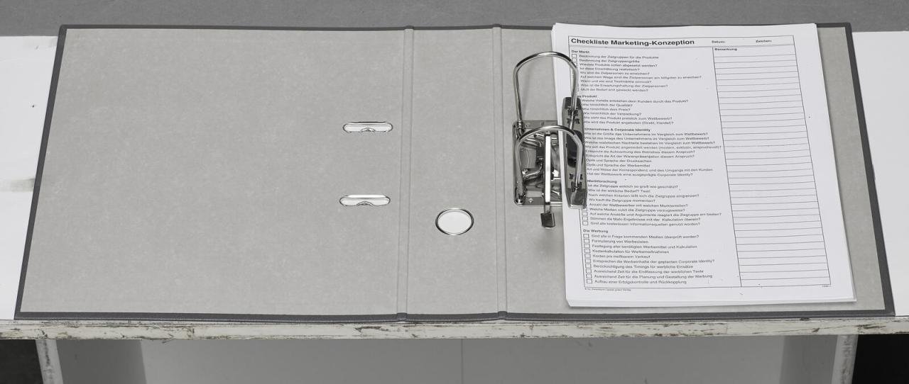 bene Ordner Rückenbreite 8 cm DIN A4 Kunststoff schiefer