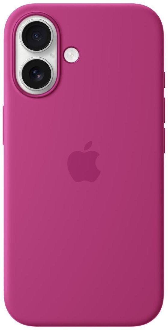 Apple Silikon Case iPhone 16 mit MagSafe (fuchsia)
