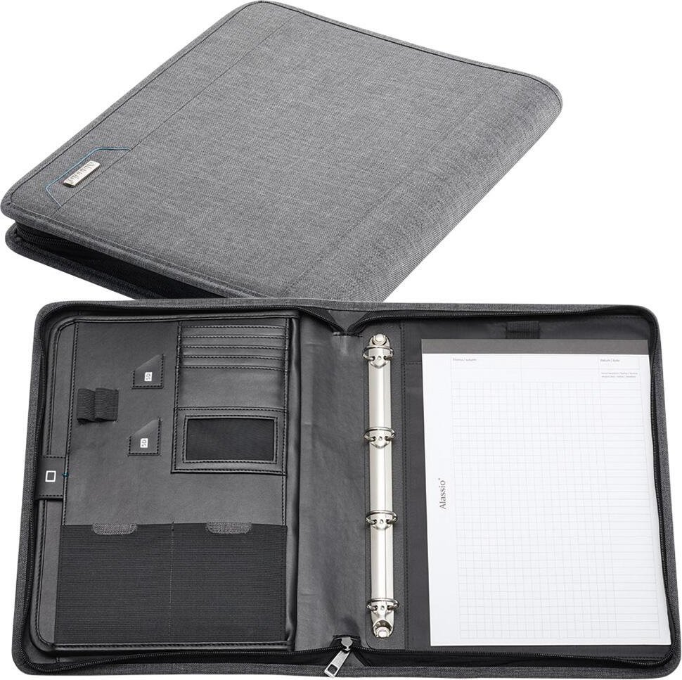 Thumbnail - Alassio Ringbuchmappe LAZIO für DIN A4 grau
