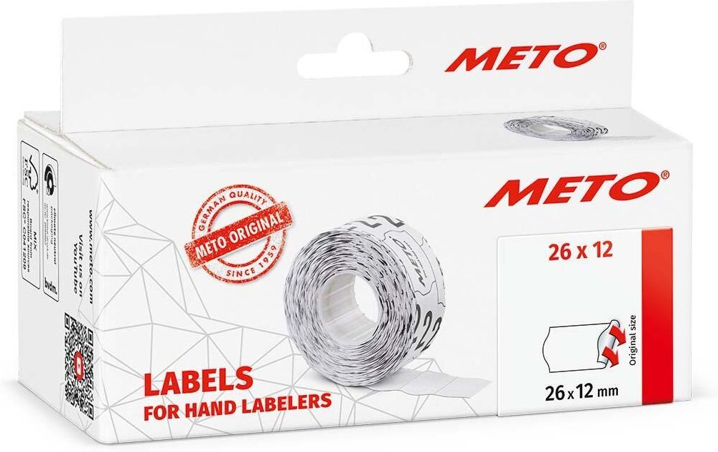METO Preisetiketten 26,0 x 12,0 mm