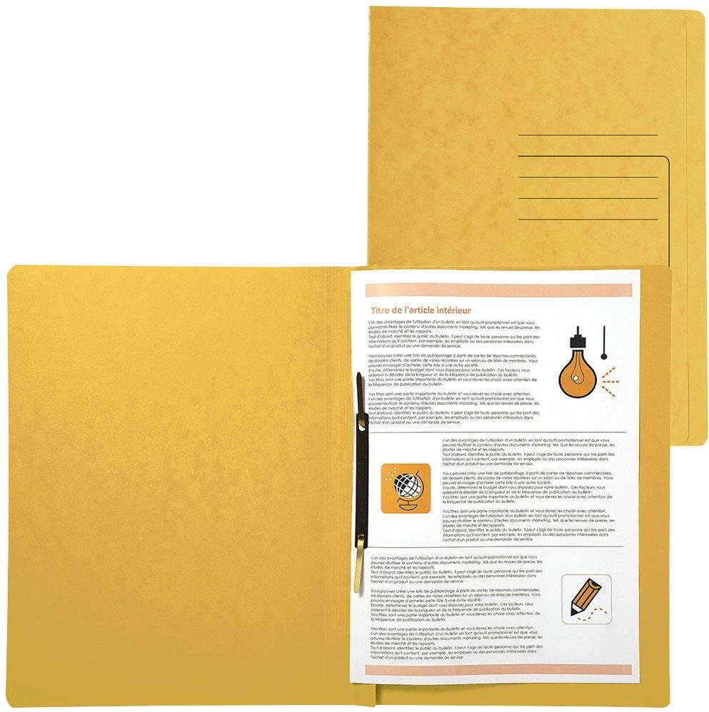 Thumbnail - Exacompta Schnellhefter DIN A4 Colorspankarton gelb