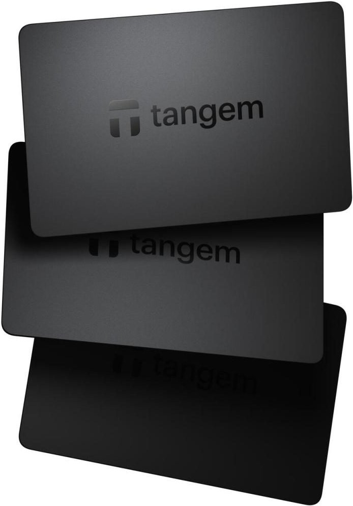 Tangem Wallet 2.0 - Secure Crypto Wallet 3 Card Set (Black)