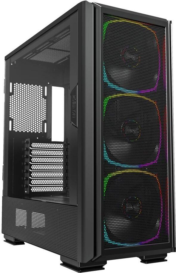 Montech PC Gehäuse Sky Two GX Midi-Tower Schwarz