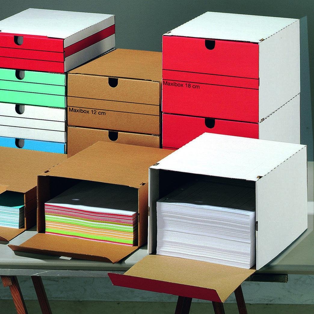 Top-Print Archivboxen für lose Dokumente 24,4 x 32,1 x 12,5 cm
