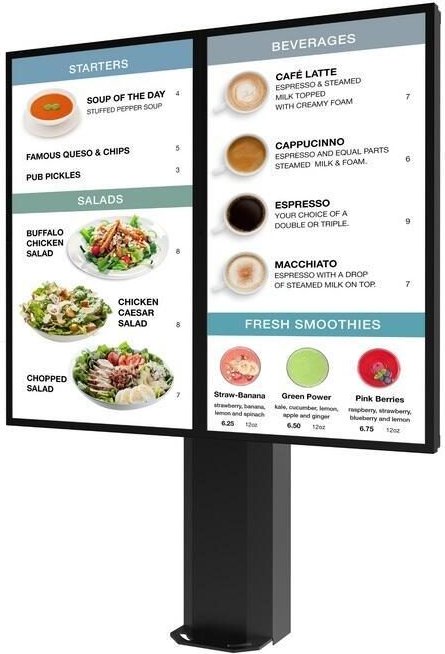 Peerless-AV KOF555-2 Outdoor Digital Menu Board für 2x55"(140cm)