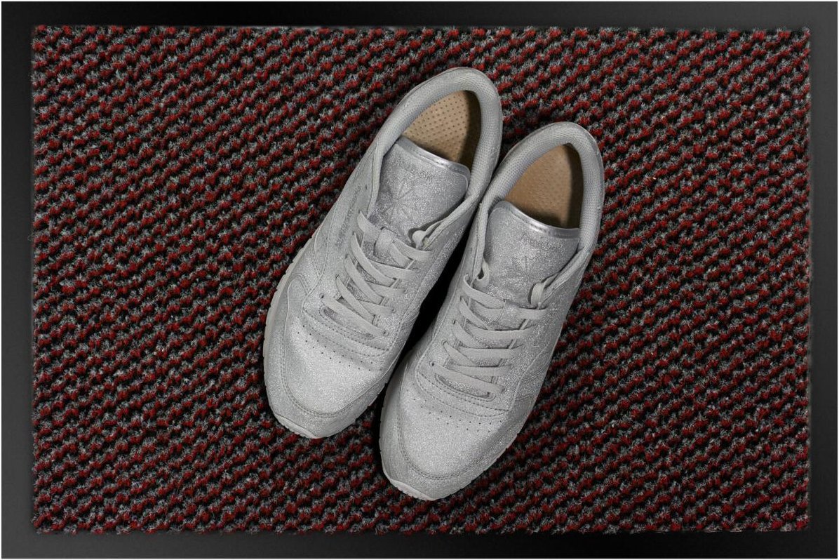 Mercury Fußmatte Starlight 80,0 x 120,0 cm rot gemustert