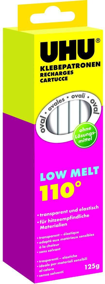 Thumbnail - UHU Heißklebesticks LOW MELT 110 transparent