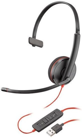 Poly Blackwire C3210 Mono Headset On-Ear