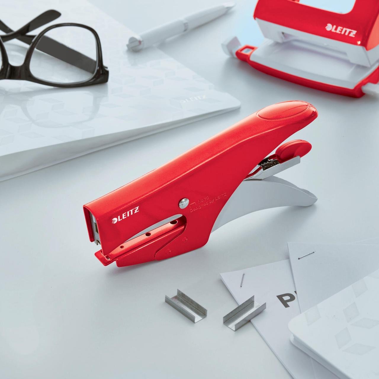 Thumbnail - LEITZ Heftzange 5531 WOW rot-metallic