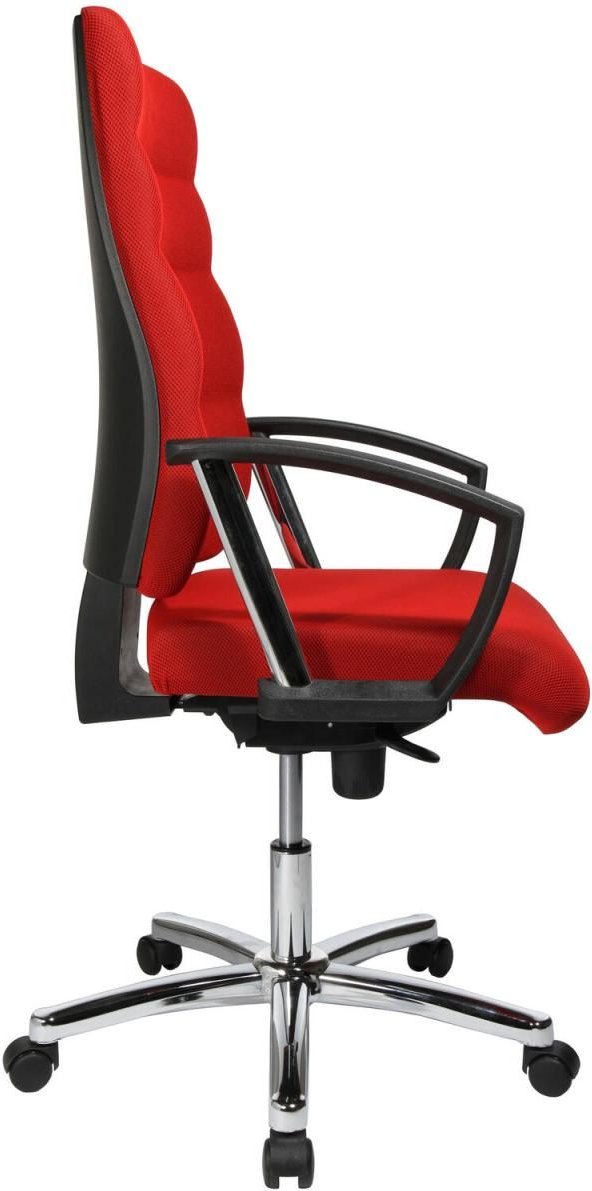 Bürostuhl Unni Med Deluxe rot, Gestell chrom