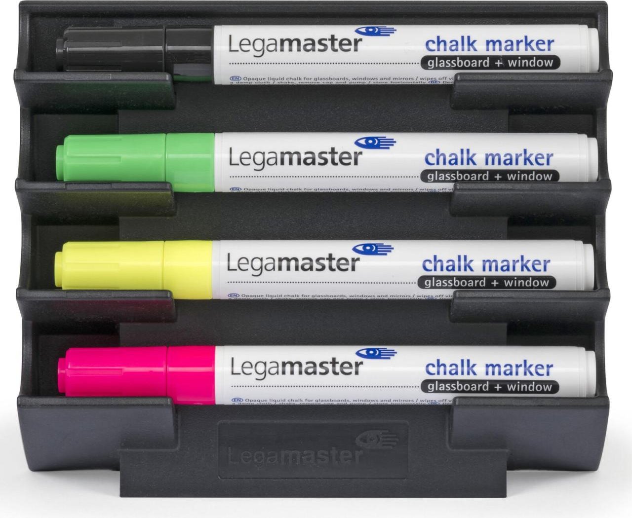 Legamaster magnetischer Stiftehalter 12,0 x 4,0 x 15,5 cm schwarz