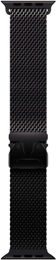 Apple Milanaise Armband Titan für Watch 49mm (schwarz) L