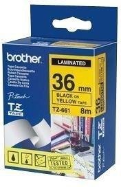 Brother TZe 661 - Laminiertes Band - Schwarz auf Gelb - Rolle (3,6 cm x 8 m) - 1 Rolle(n) - für P-Touch PT-3600, PT-550,