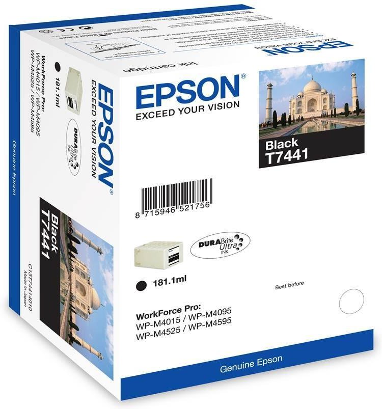 Epson Original T7441 Druckerpatrone schwarz 10.000 Seiten 181ml (C13T74414010)