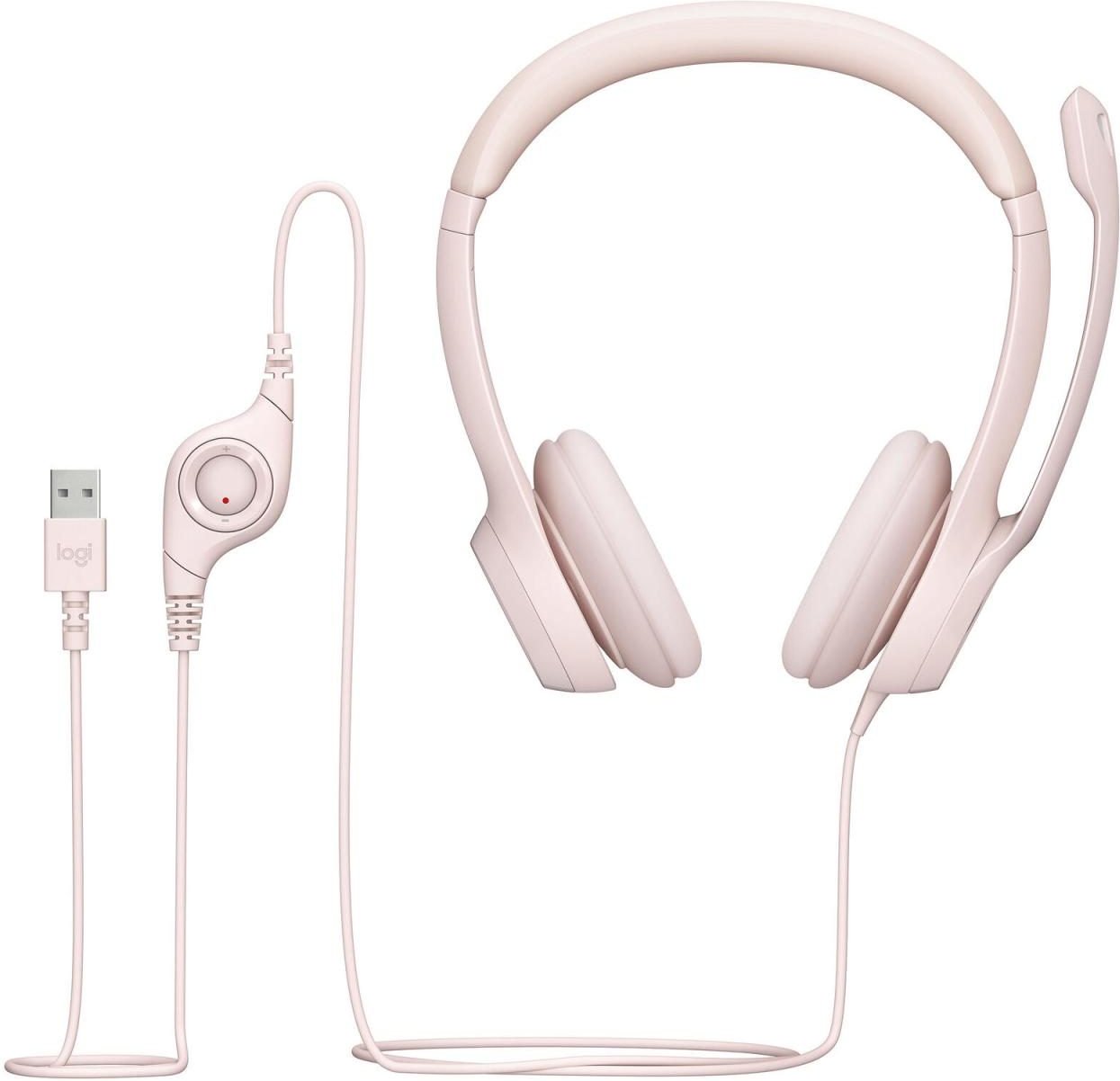 Logitech USB-Headset H390 rosa