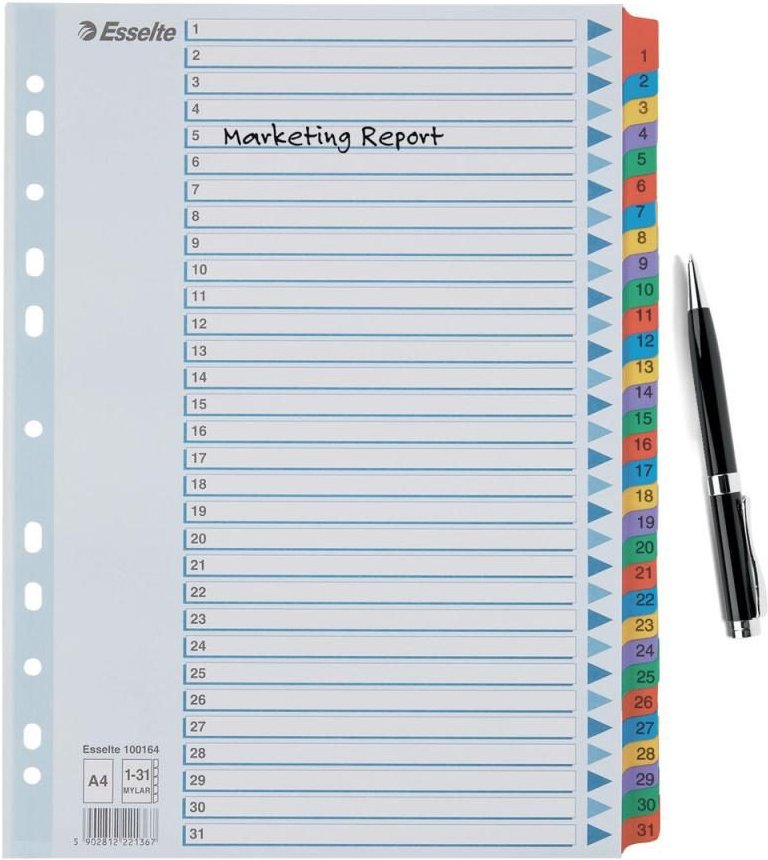 Thumbnail - Esselte Ordnerregister Vollformat 1-31 DIN A4