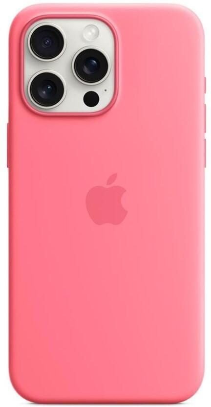 Apple iPhone 15 Pro Max Silikon Case mit MagSafe - Pink