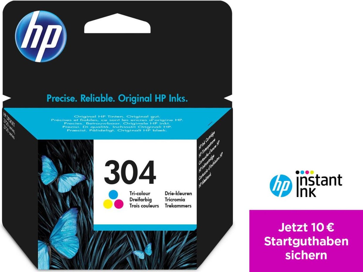 Thumbnail - HP Original 304 Druckerpatrone - cyan, magenta, gelb (N9K05AE)